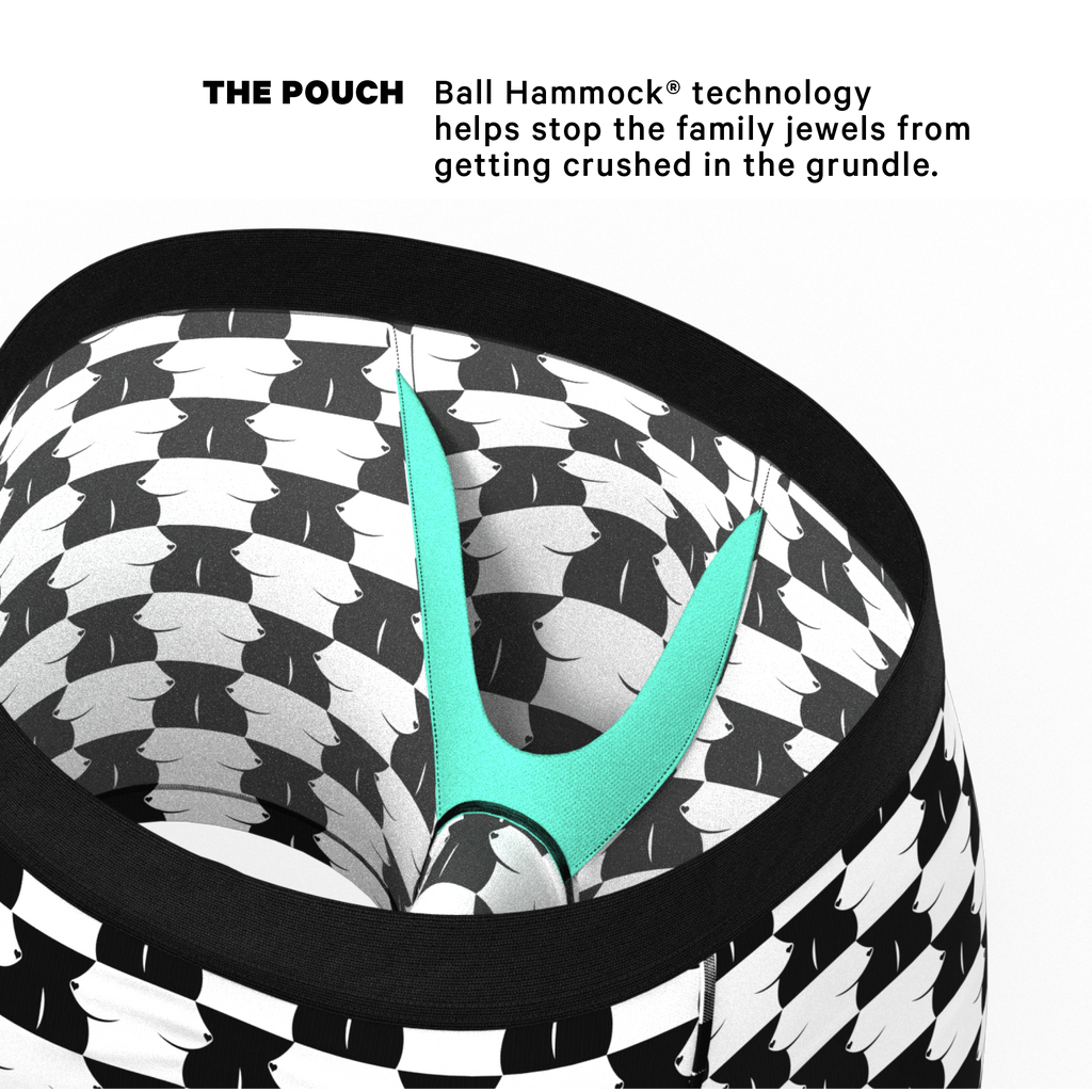 The Chest Mate | Checkered Ball Hammock® Pouch Underwear - Shinesty