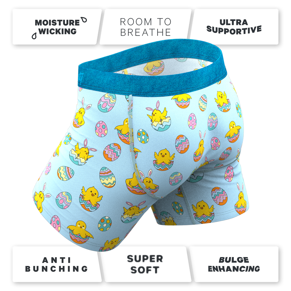 The Chicks Gone Wild | Easter Chicks Ball Hammock® Pouch Underwear With Fly - Shinesty