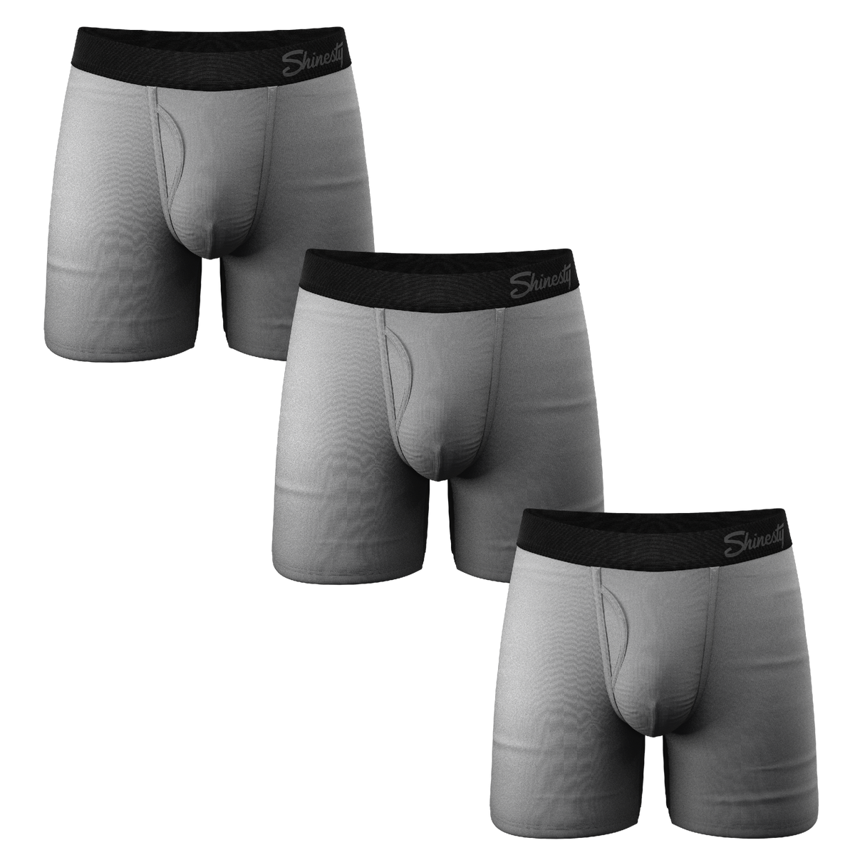 The Christian Grey | Ball Hammock® Pouch Underwear With Fly 3 Pack - Shinesty