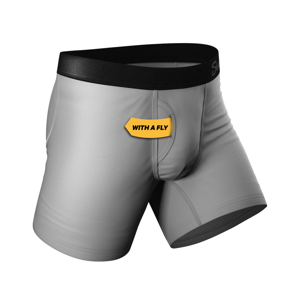 The Christian Grey | Ball Hammock® Pouch Underwear With Fly 3 Pack - Shinesty