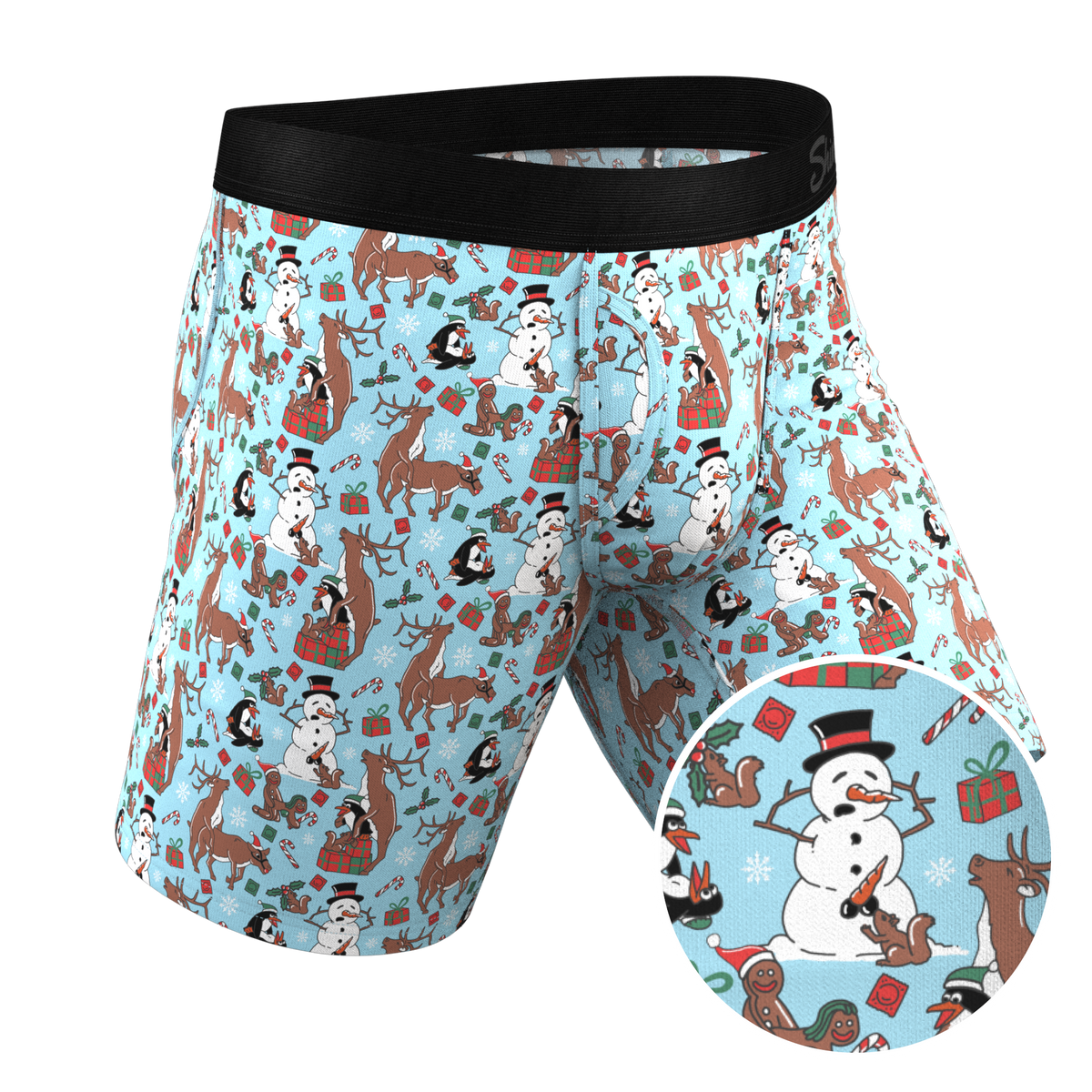 The Christmas Key Party | Christmas Characters Ball Hammock® Boxer - Long Leg - Shinesty