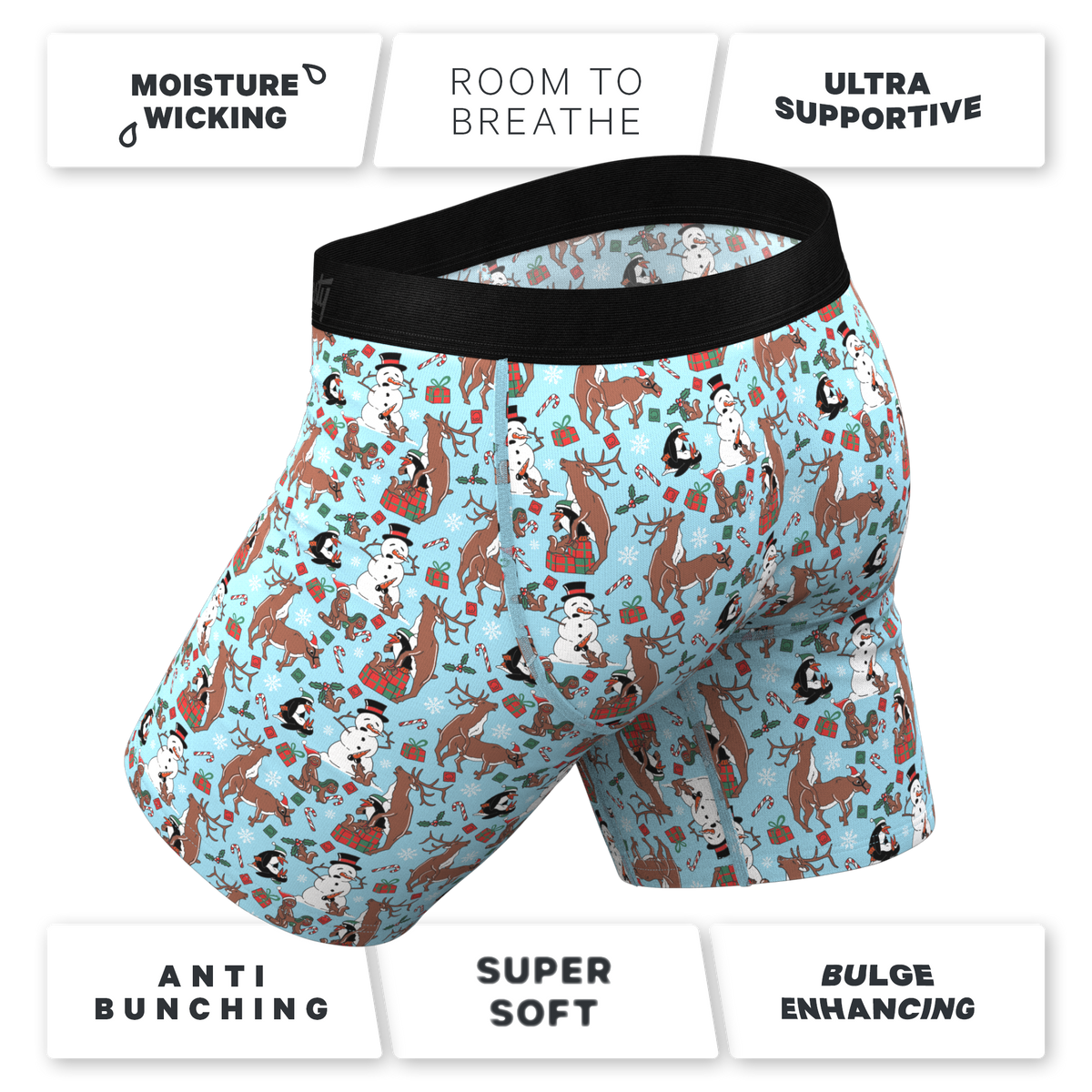 The Christmas Key Party | Christmas Characters Ball Hammock® Boxer - Long Leg - Shinesty