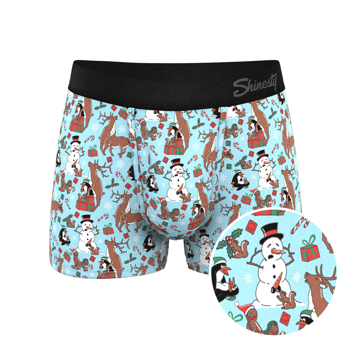 The Christmas Key Party | Christmas Characters Ball Hammock® Pouch Trunks Underwear - Shinesty