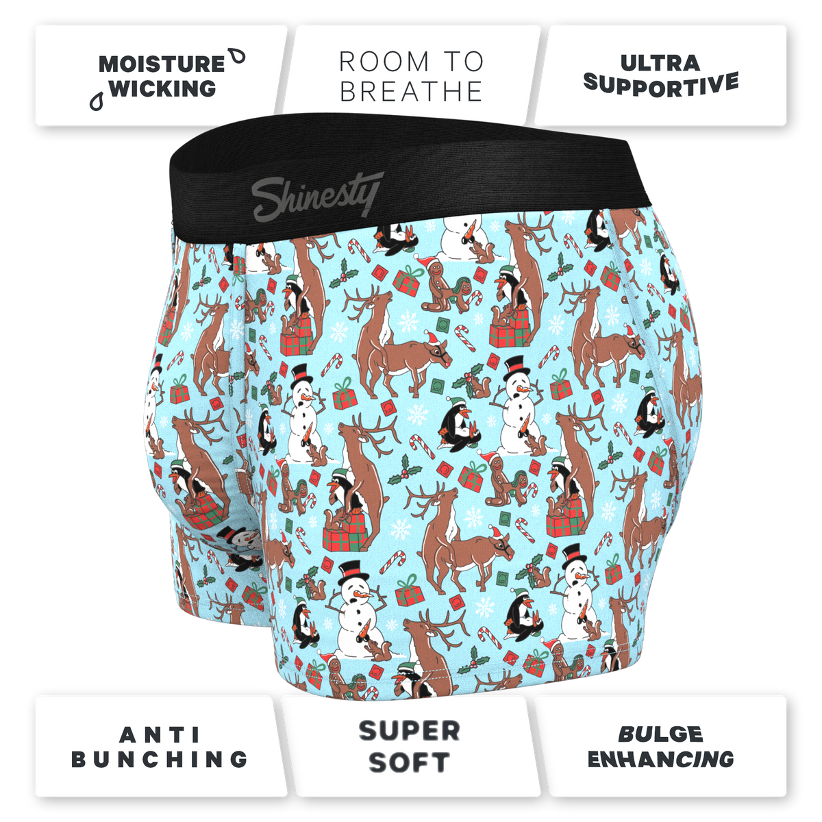 The Christmas Key Party | Christmas Characters Ball Hammock® Pouch Trunks Underwear - Shinesty