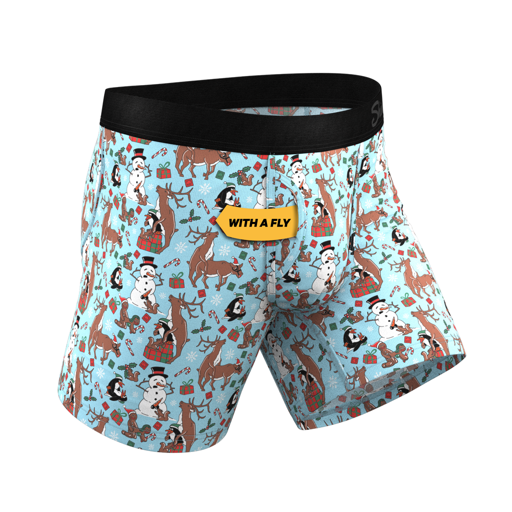 The Christmas Key Party | Christmas Characters Ball Hammock® Pouch Underwear With Fly - Shinesty