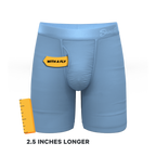 The Clear Skies | Light Blue Tonal Ball Hammock® Boxer - Long Leg - Shinesty