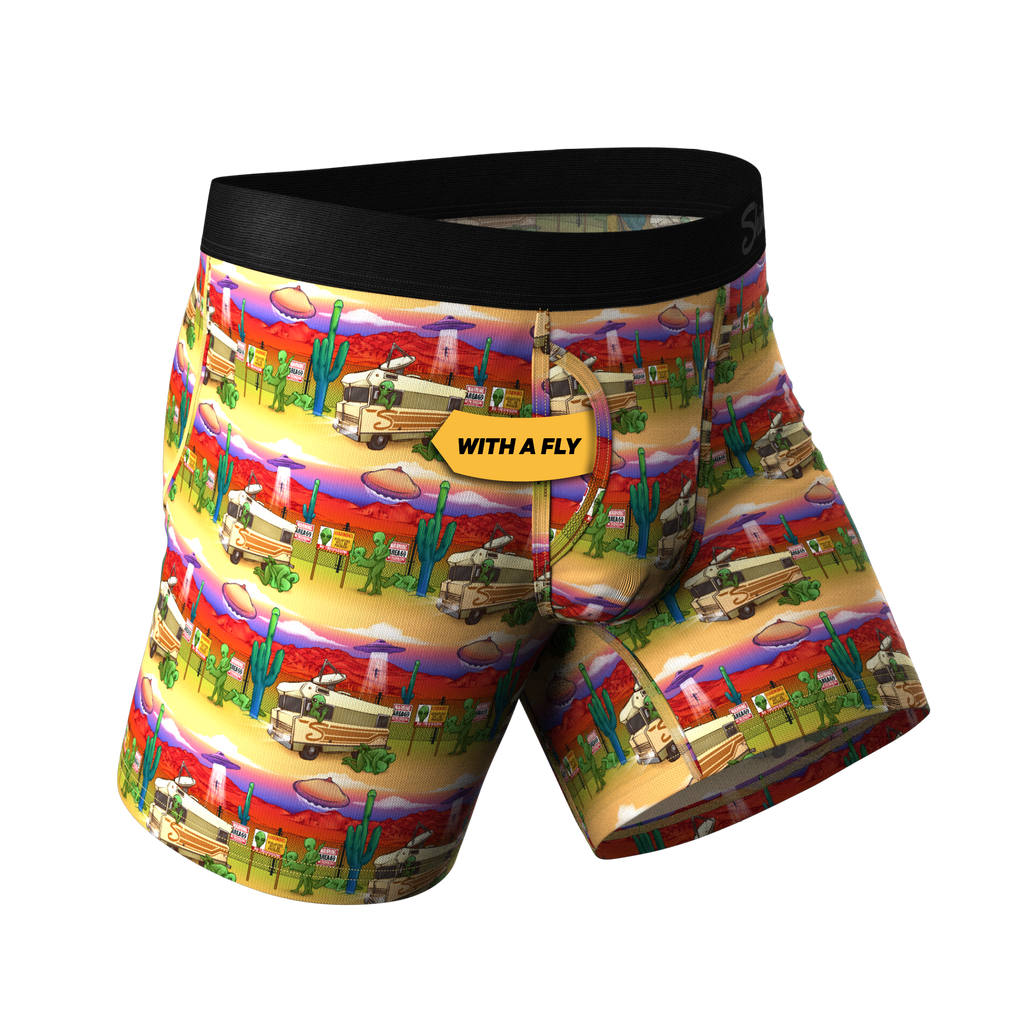 The Close Encounter | Alien Ball Hammock® Pouch Underwear With Fly - Shinesty