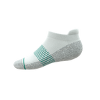 The Cloud 9 | White Stay Weird Heel Hammock™ Ankle Socks - Shinesty