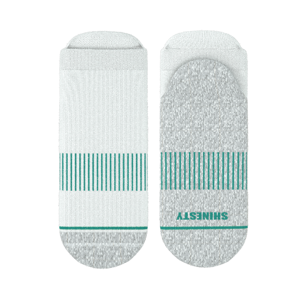 The Cloud 9 | White Stay Weird Heel Hammock™ Ankle Socks - Shinesty