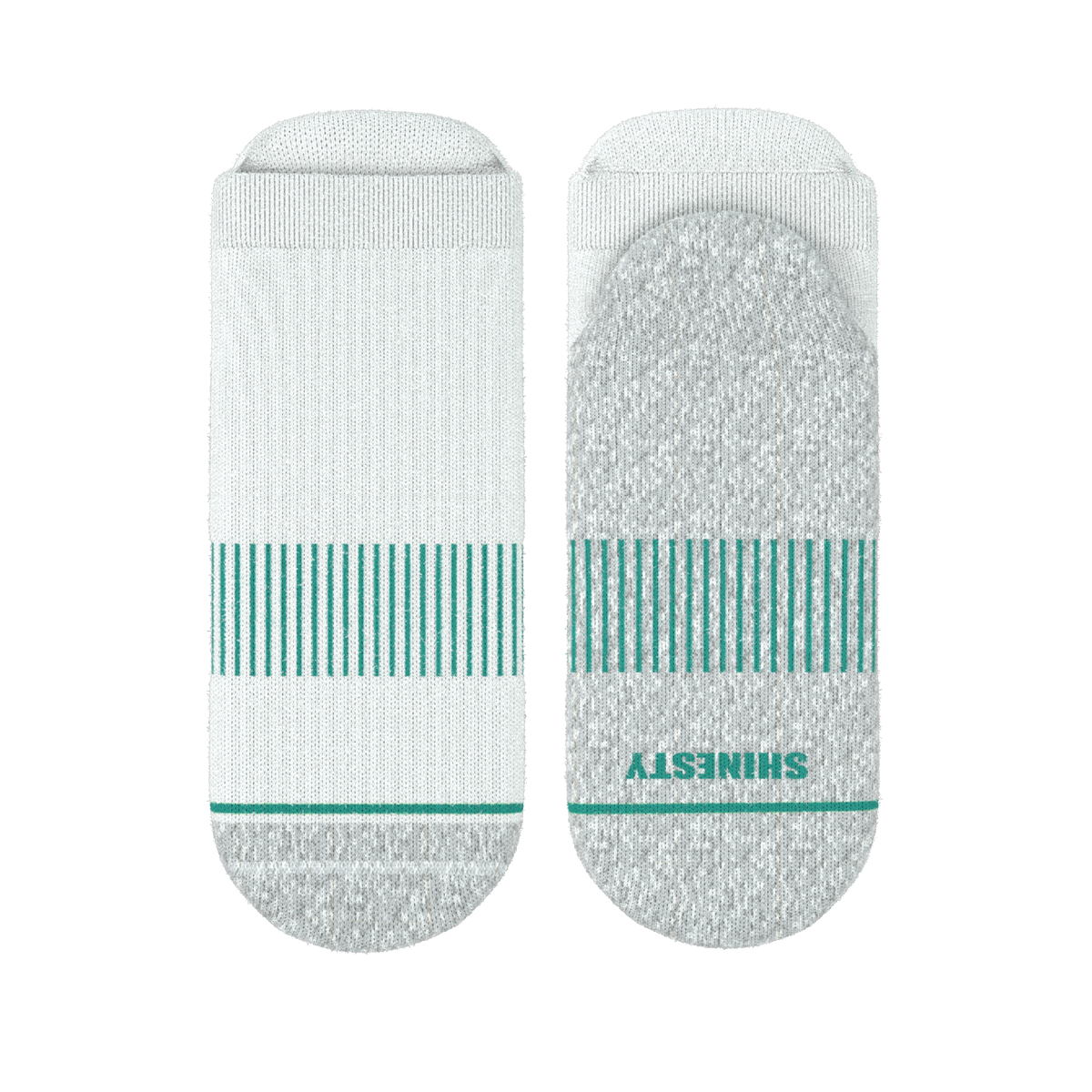 The Cloud 9 | White Stay Weird Heel Hammock™ Ankle Socks - Shinesty