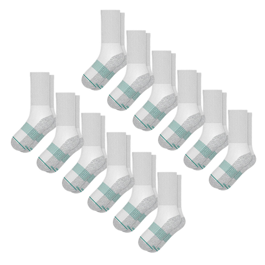 The Cloud 9 | Heel Hammock™ Crew Socks 12 Pack - Shinesty