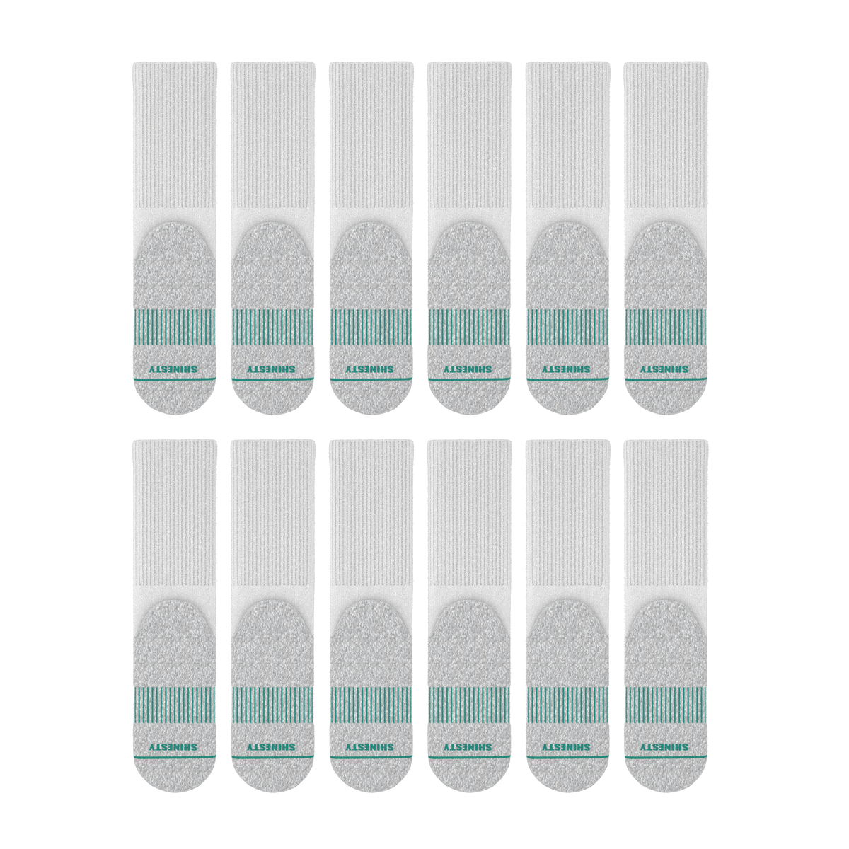 The Cloud 9 | Heel Hammock™ Crew Socks 12 Pack - Shinesty