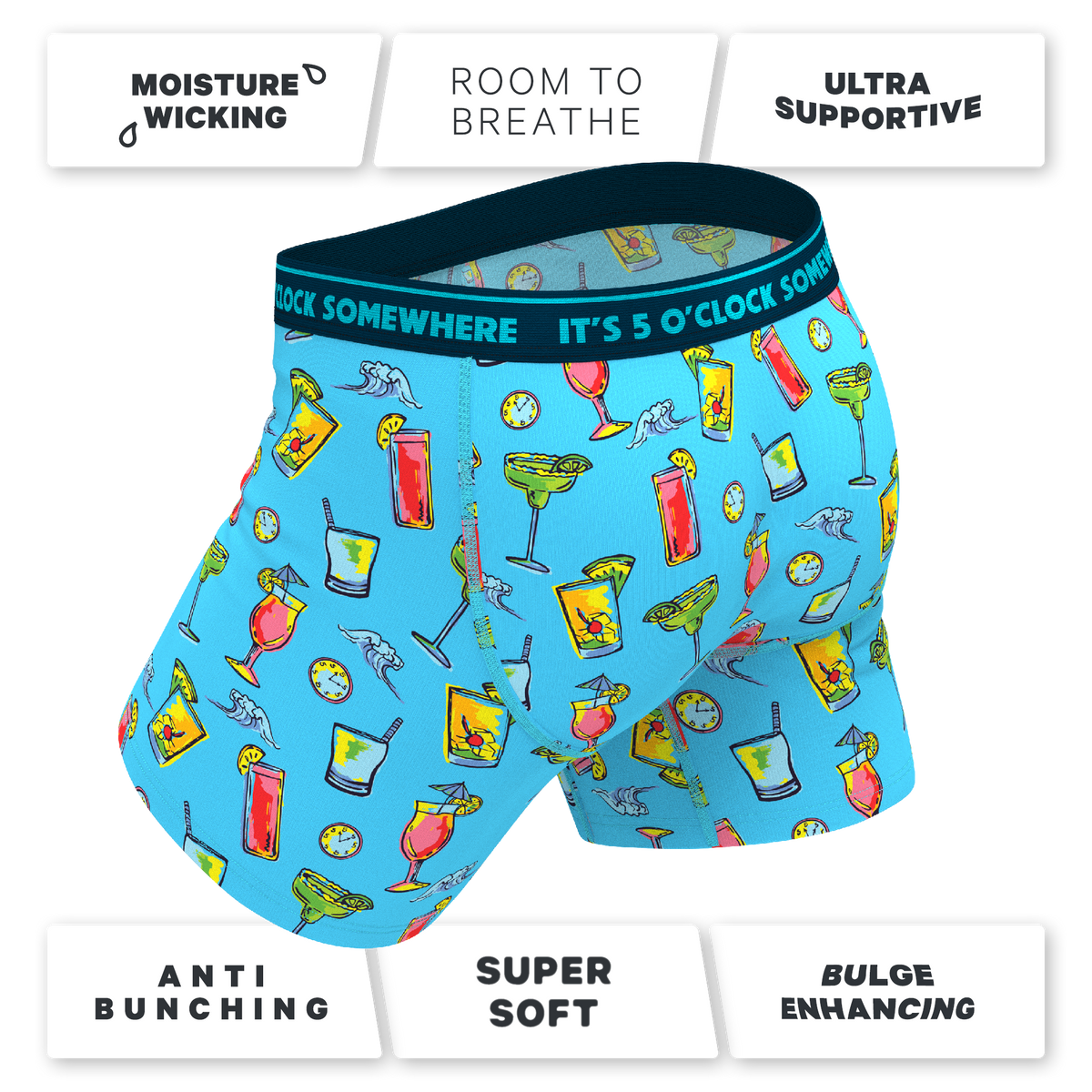 The Cocktail Hour | Shinesty x Margaritaville® Ball Hammock® Pouch Underwear - Shinesty