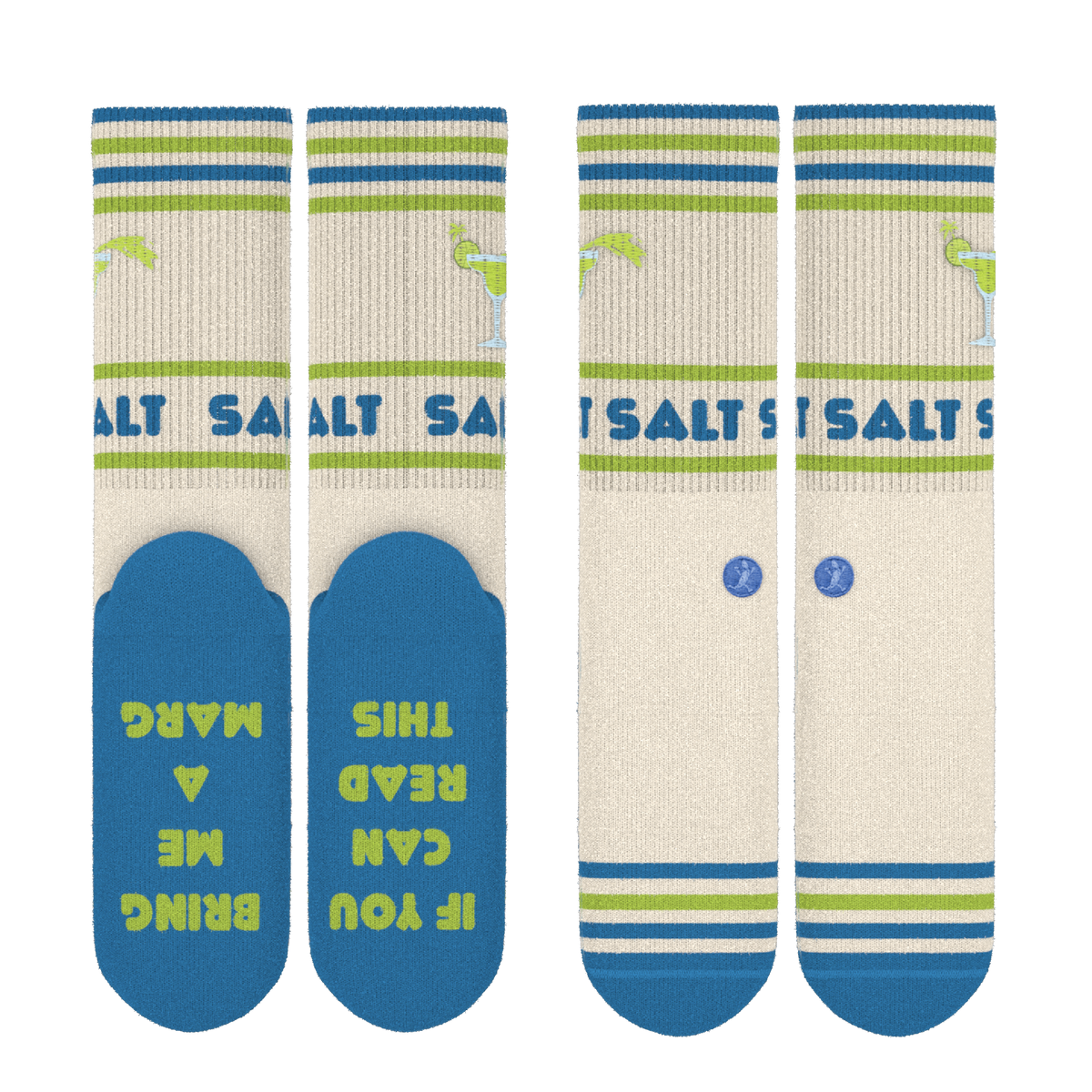 The Cocktail Hour | Shinesty x Margaritaville® Heel Hammock™ Crew Socks - Shinesty