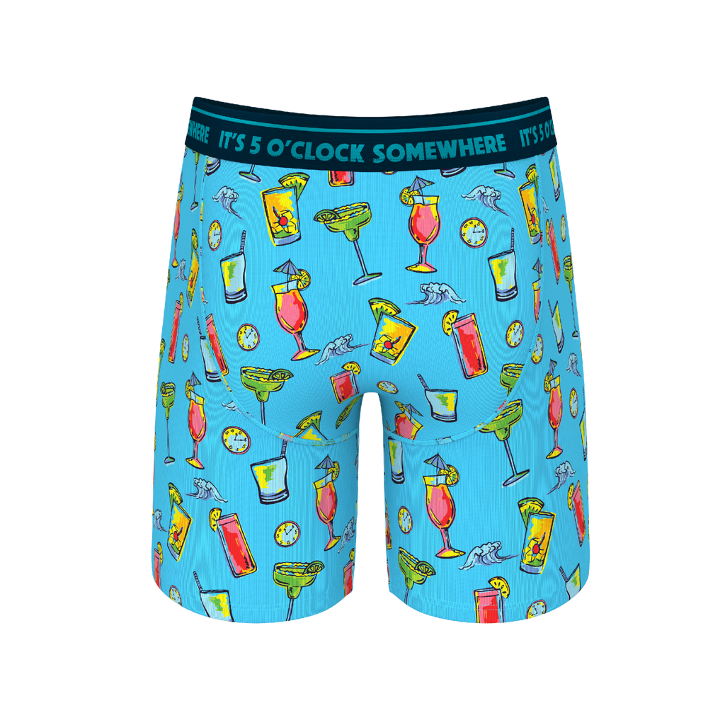 The Cocktail Hour | Shinesty x Margaritaville® Ball Hammock® Boxer - Long Leg - Shinesty