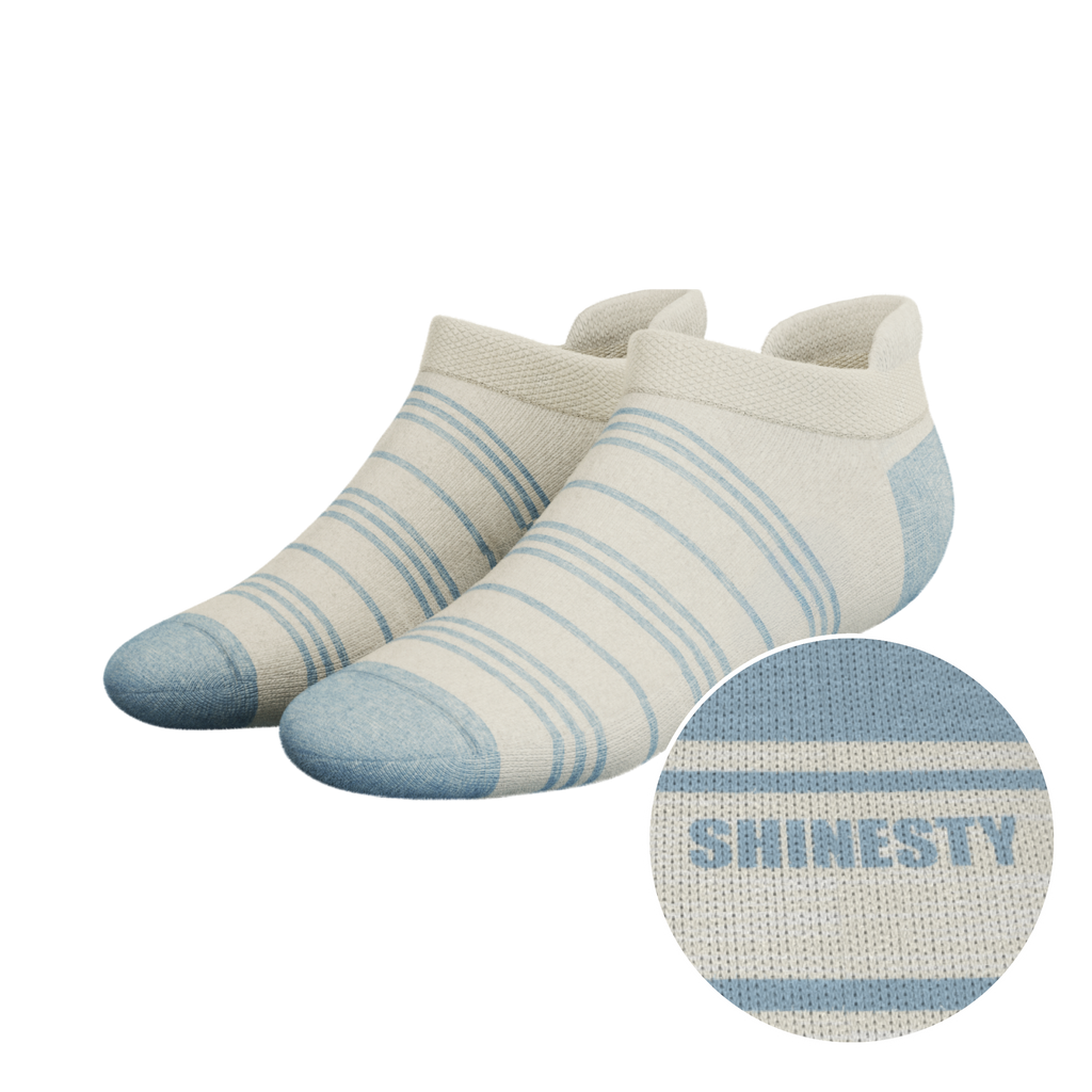 The College Ruled | Stripe Heel Hammock™ Ankle Socks - Shinesty