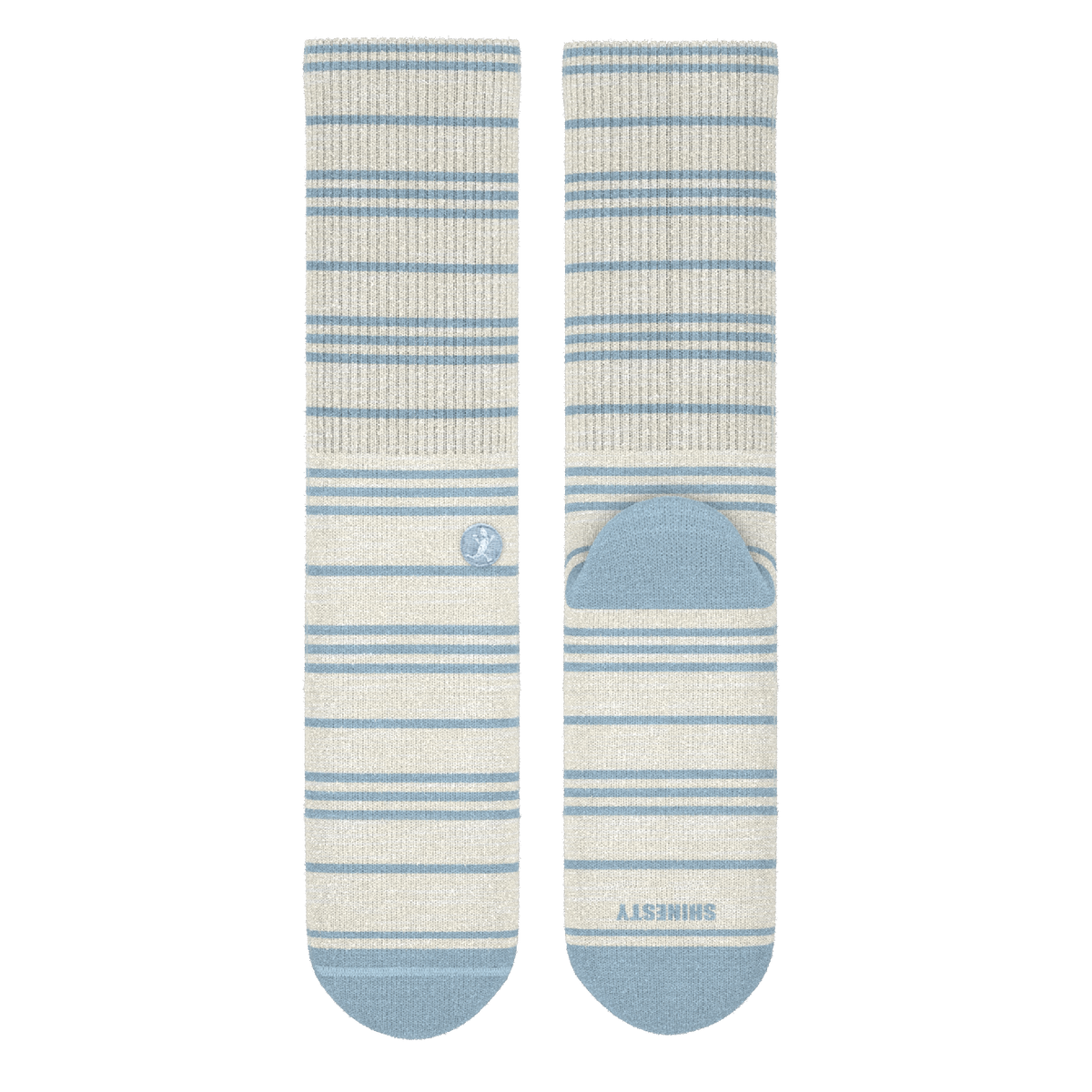 The College Ruled | Stripe Heel Hammock™ Crew Socks - Shinesty