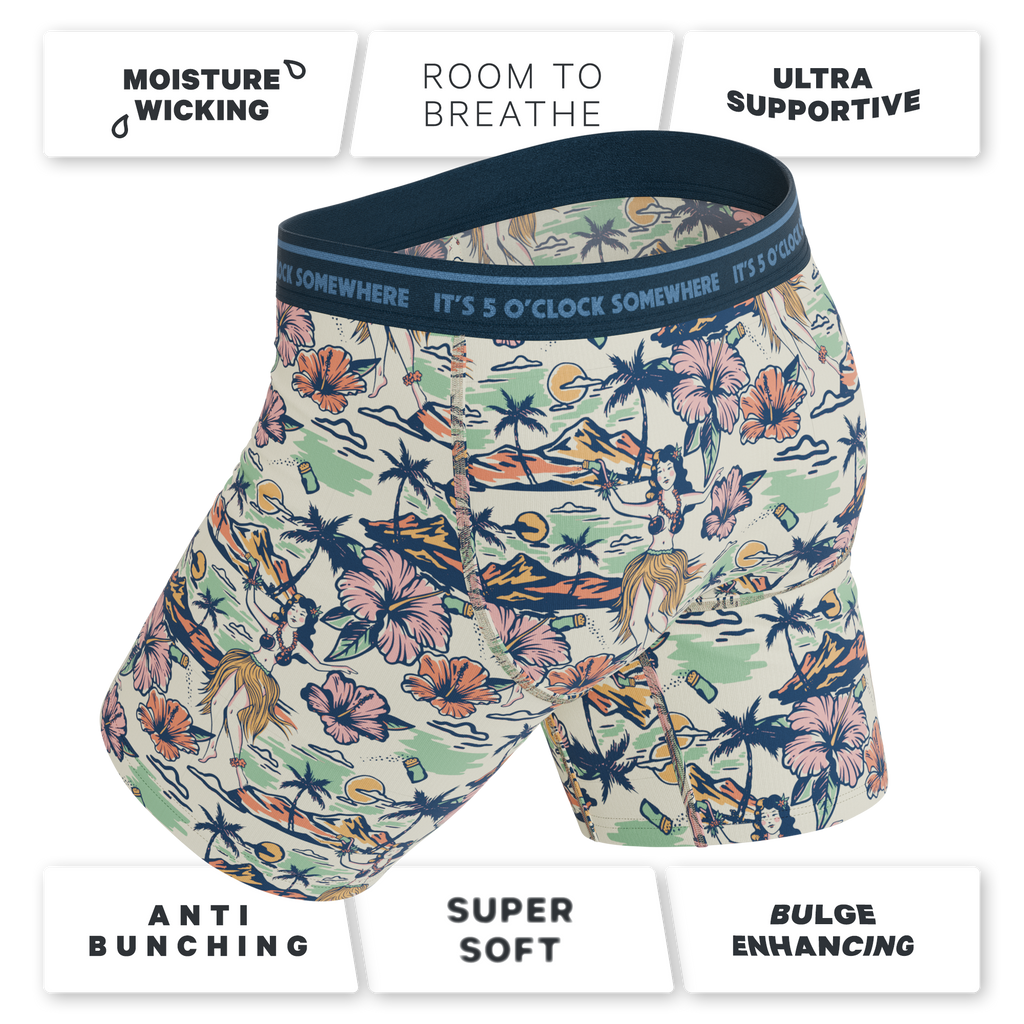 The Come Monday | Shinesty x Margaritaville® Ball Hammock® Boxer - Long Leg - Shinesty