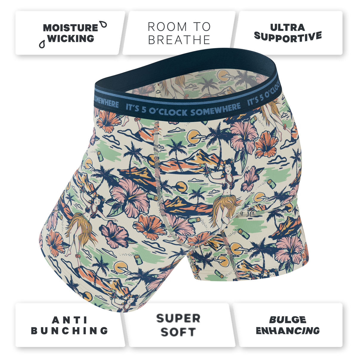 The Come Monday | Shinesty x Margaritaville® Ball Hammock® Pouch Underwear With Fly - Shinesty