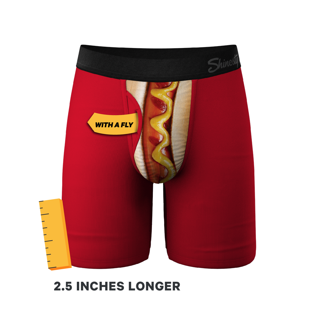 The Coney Islands | Hot Dog Ball Hammock® Boxer - Long Leg - Shinesty