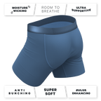The Cool Cobalt | Slate Blue Ball Hammock® Pouch Underwear - Shinesty