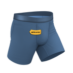 The Cool Cobalt | Slate Blue Ball Hammock® Pouch Underwear With Fly - Shinesty