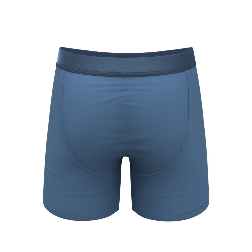 The Cool Cobalt | Slate Blue Ball Hammock® Pouch Underwear With Fly - Shinesty