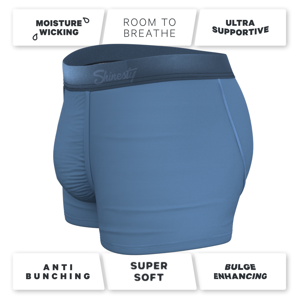 The Cool Cobalt | Slate Blue Ball Hammock® Pouch Trunks Underwear - Shinesty