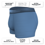 The Cool Cobalt | Slate Blue Ball Hammock® Pouch Trunks Underwear - Shinesty