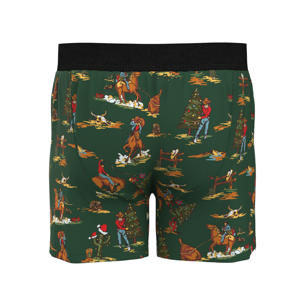 The Cowboy Christmas | Holiday Western Boxers - Shinesty