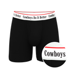The Cowboys Do It Better | Black Shinesty x Diamond Cross Ranch Ball Hammock® Pouch Underwear With Fly - Shinesty