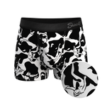 The Cowmasutra | Naughty Abstract Ball Hammock® Pouch Trunks Underwear - Shinesty
