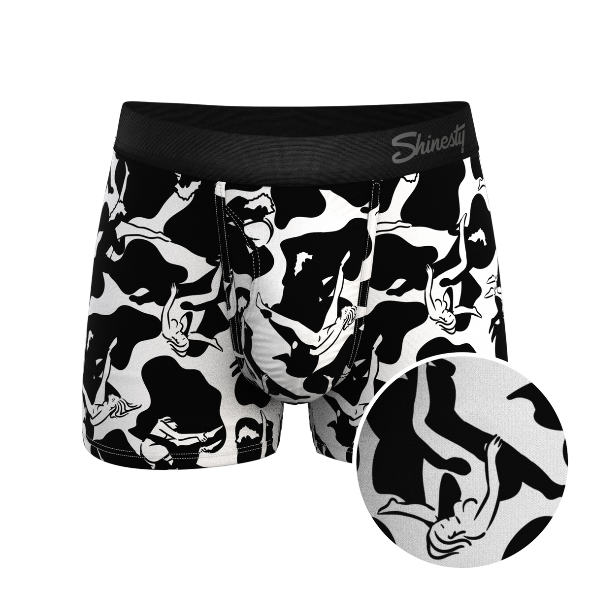 The Cowmasutra | Naughty Abstract Ball Hammock® Pouch Trunks Underwear - Shinesty