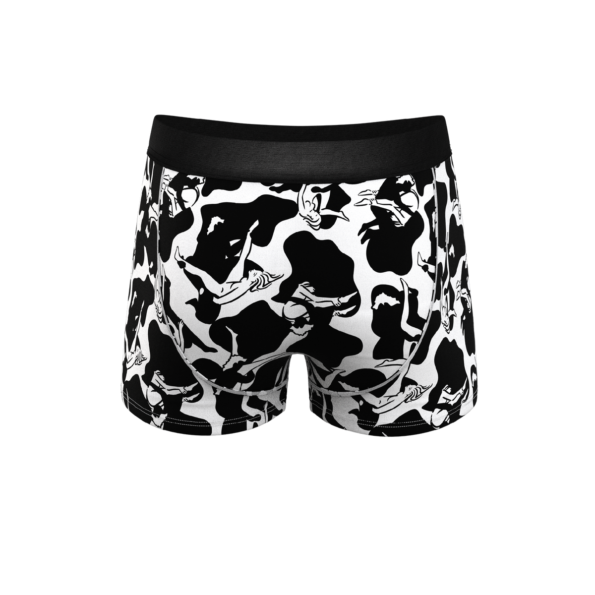 The Cowmasutra | Naughty Abstract Ball Hammock® Pouch Trunks Underwear - Shinesty