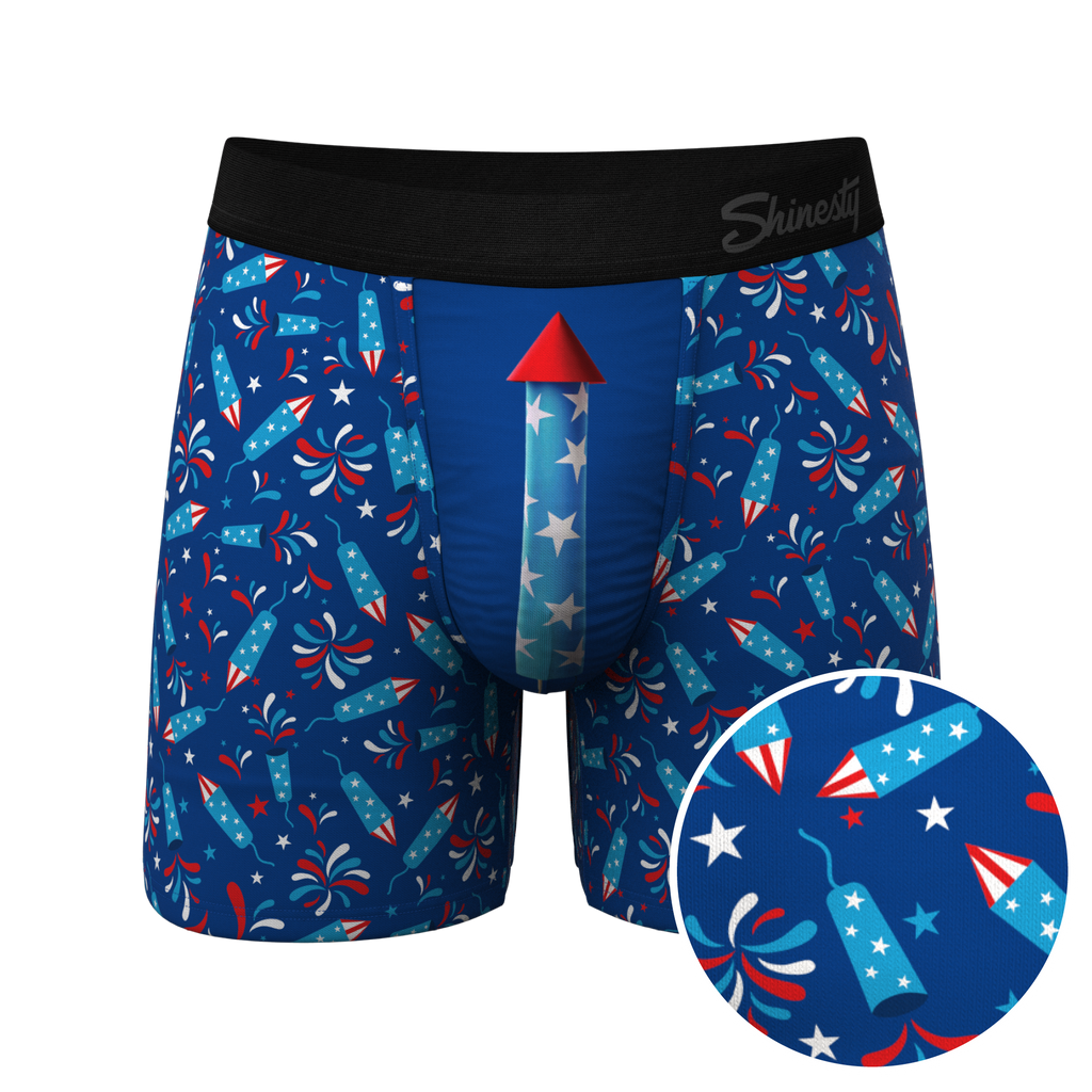 The Crotch Rocket | USA Firecracker Ball Hammock® Pouch Underwear - Shinesty
