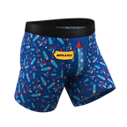 The Crotch Rocket | USA Firecracker Ball Hammock® Pouch Underwear With Fly - Shinesty