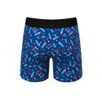 The Crotch Rocket | USA Firecracker Ball Hammock® Pouch Underwear With Fly - Shinesty