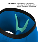 The Crown Jewels | Royal Blue Ball Hammock® Pouch Underwear With Fly - Shinesty