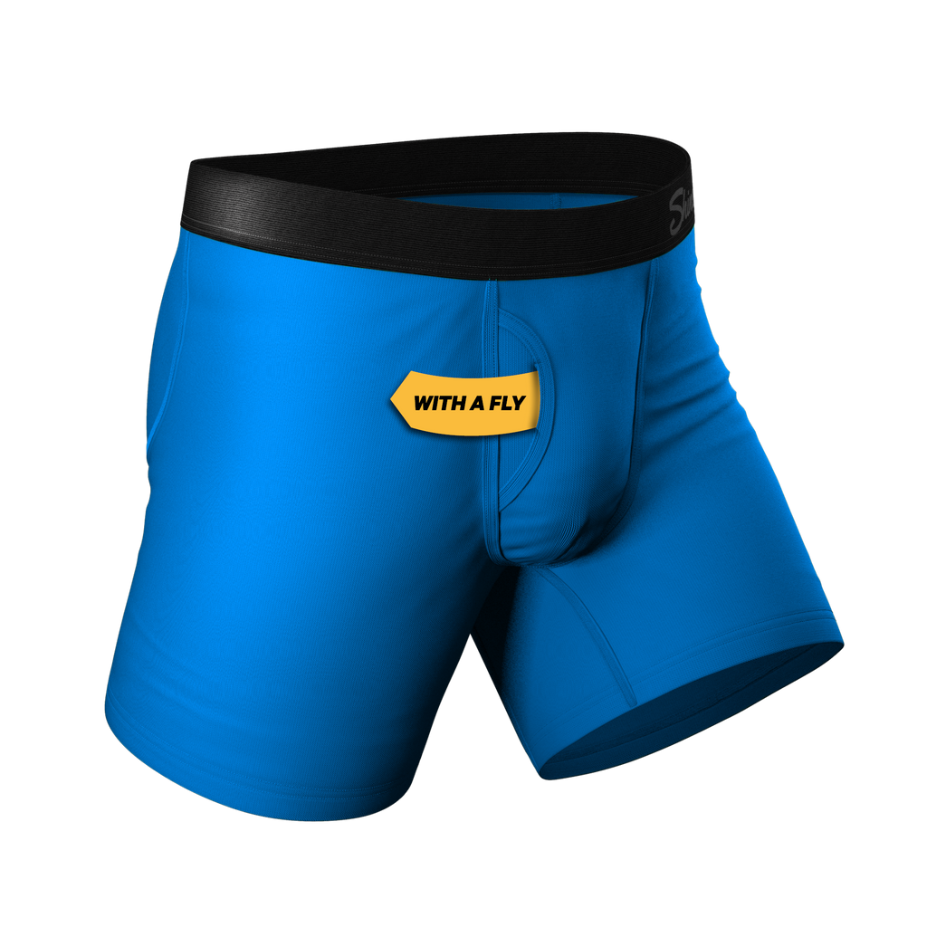 The Crown Jewels | Royal Blue Ball Hammock® Pouch Underwear With Fly - Shinesty