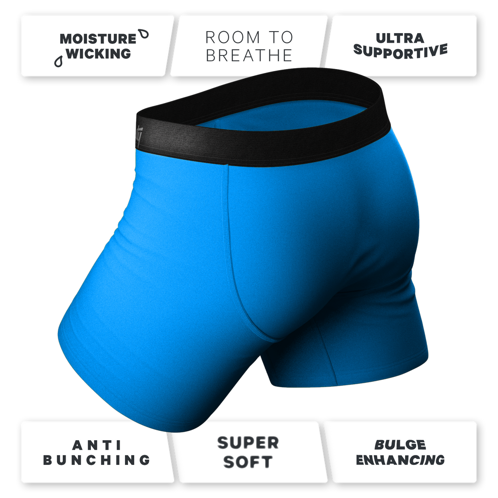 The Crown Jewels | Royal Blue Ball Hammock® Pouch Underwear With Fly - Shinesty