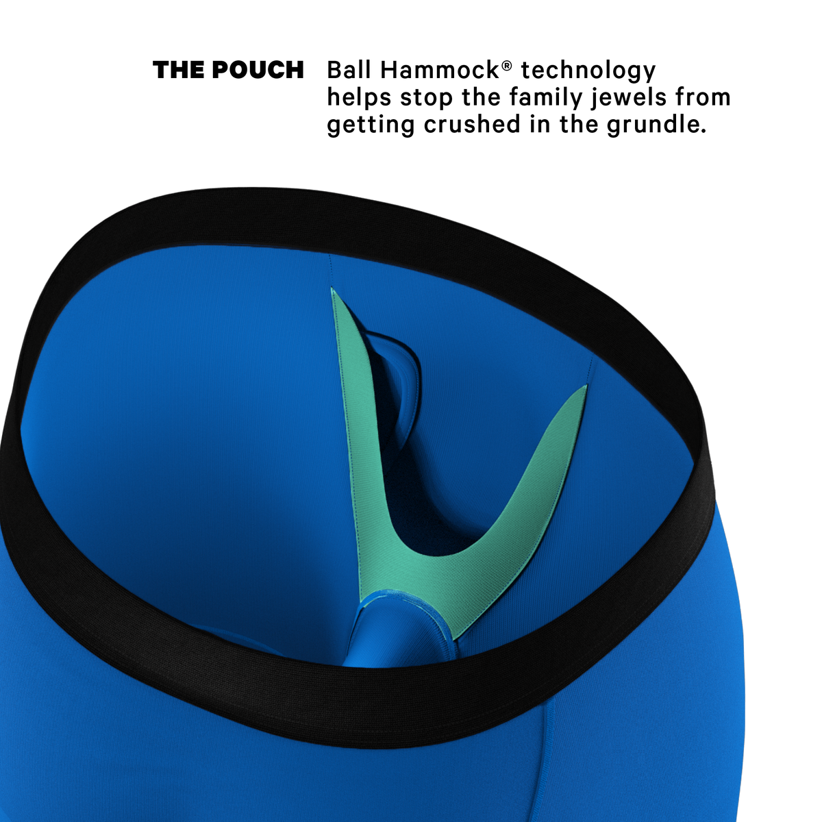 The Crown Jewels | Royal Blue Ball Hammock® Boxer - Long Leg - Shinesty
