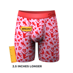 The Cupid Shuffle | Glow in the Dark Valentines Day Ball Hammock® Boxer - Long Leg - Shinesty