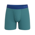 The Curacao | Teal Ball Hammock® Pouch Underwear With Fly - Shinesty