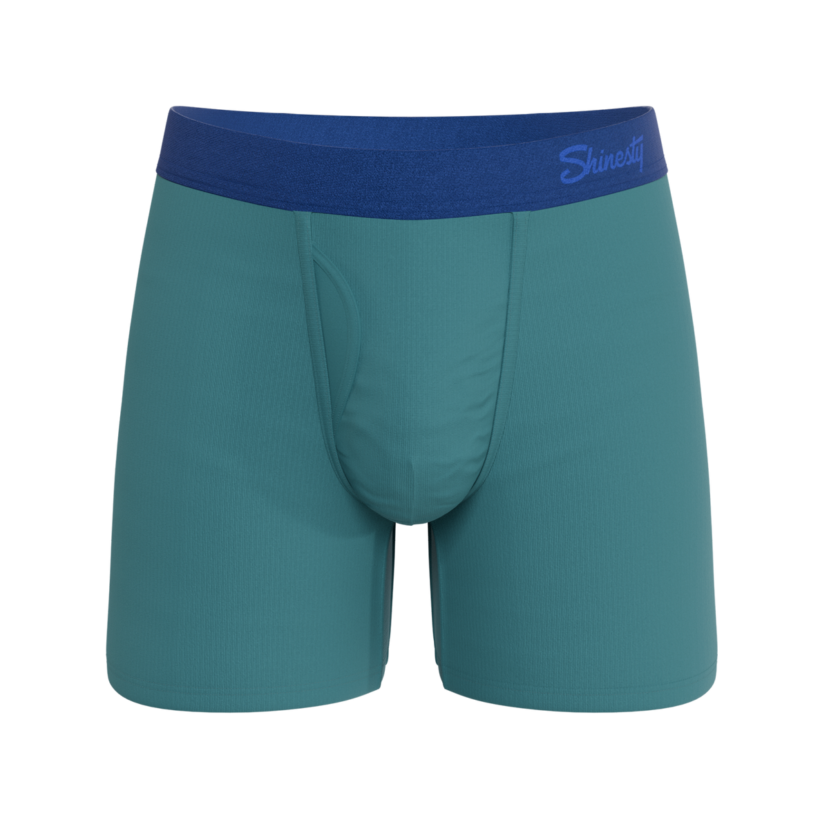 The Curacao | Teal Ball Hammock® Pouch Underwear With Fly - Shinesty