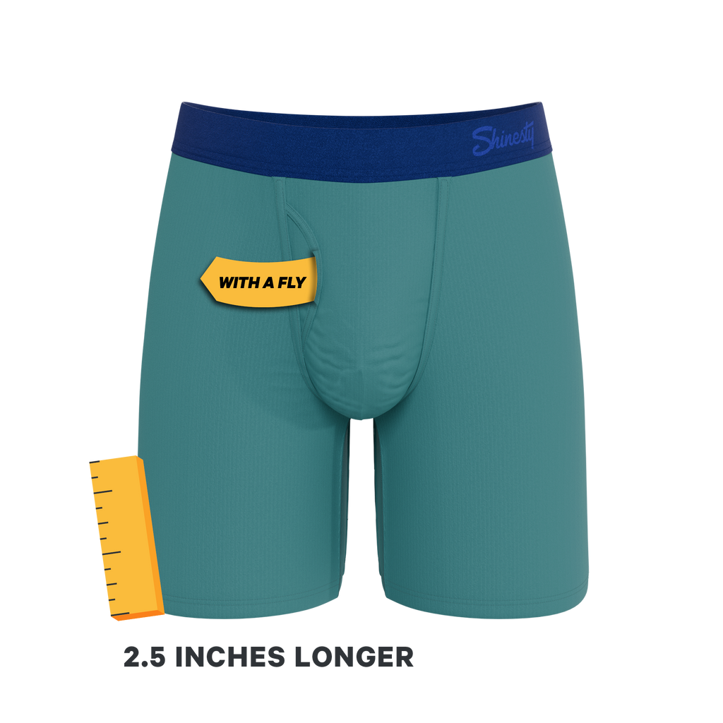 The Curacao | Teal Ball Hammock® Boxer - Long Leg - Shinesty