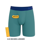 The Curacao | Teal Ball Hammock® Boxer - Long Leg - Shinesty