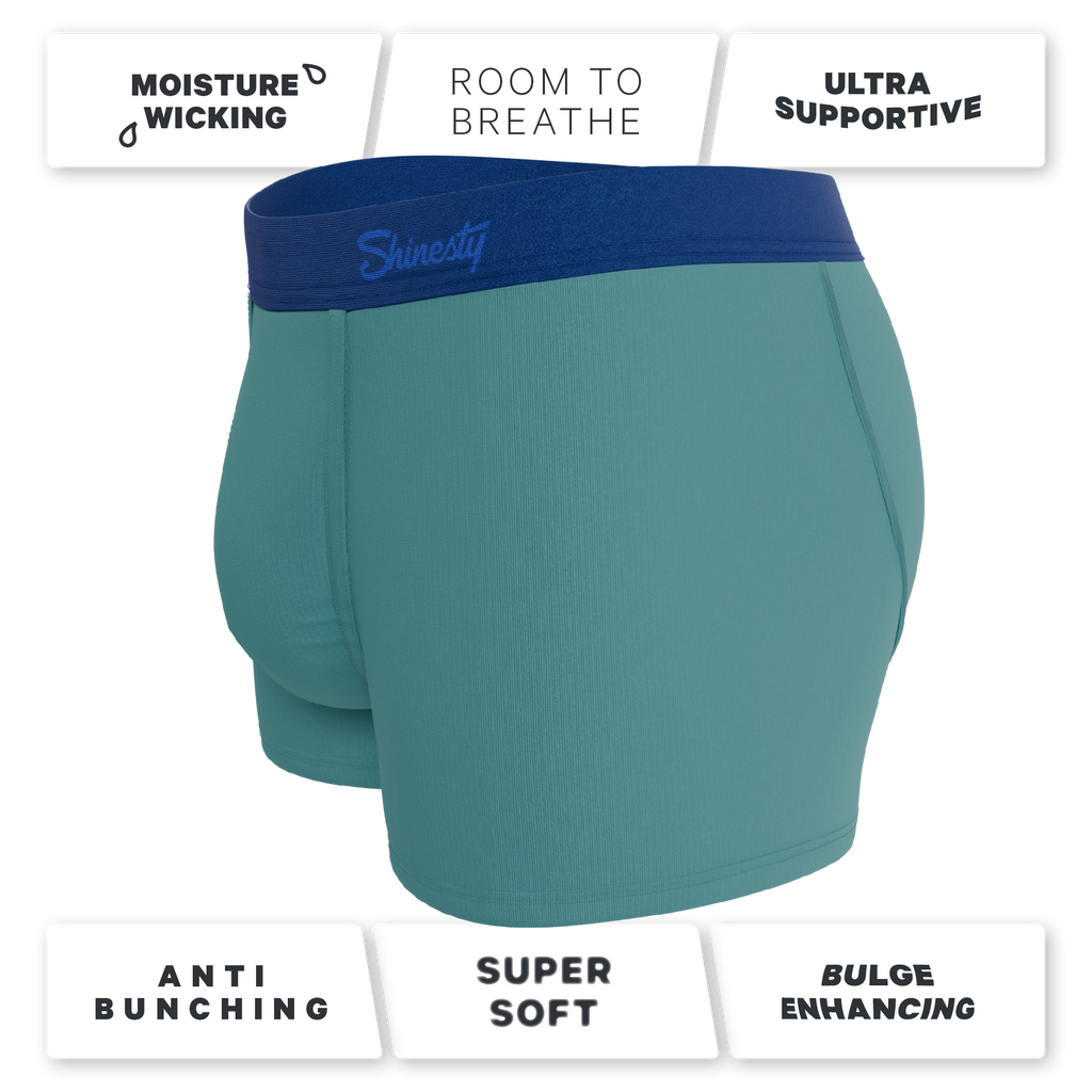 The Curacao | Teal Ball Hammock® Pouch Trunks Underwear - Shinesty