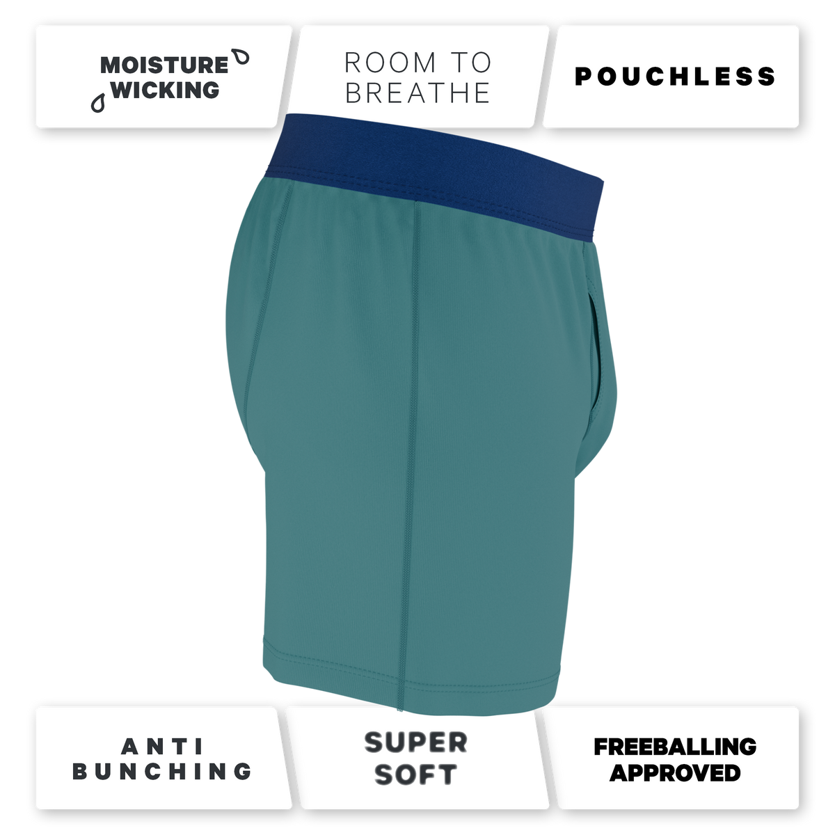 The Curacao | Teal Boxers - Shinesty