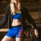 The Jackson | Blue Cowboy Shinesty x Diamond Cross Ranch Women’s Boxers - Shinesty