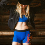 The Jackson | Blue Cowboy Shinesty x Diamond Cross Ranch Women’s Boxers - Shinesty